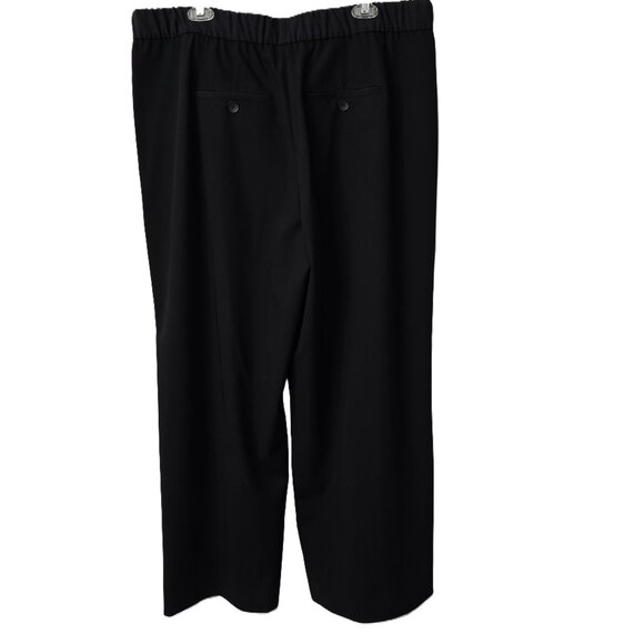 ME+EM Side Stripe Track Pant 14 US 18 UK Wide Leg Trouser Black Zip Pockets NEW - Picture 15 of 15